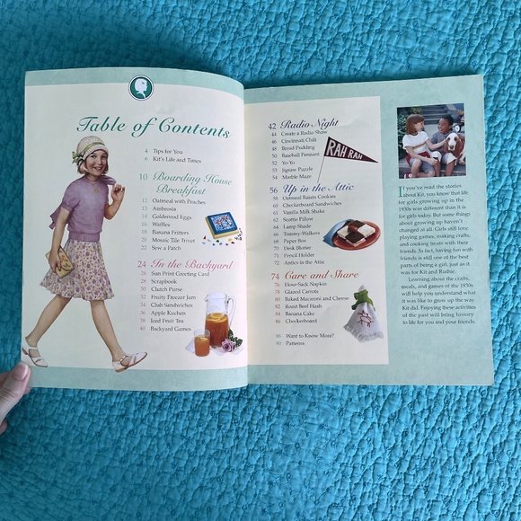 American Girl Kit's Friendship Fun Activity Book Crafts Food Game - Picture 5 of 6